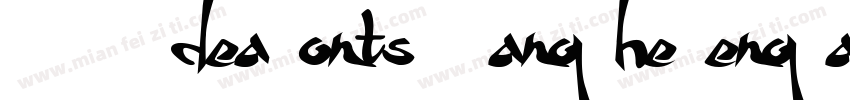 字体名称IdeaFonts WangZheFengFan字体转换